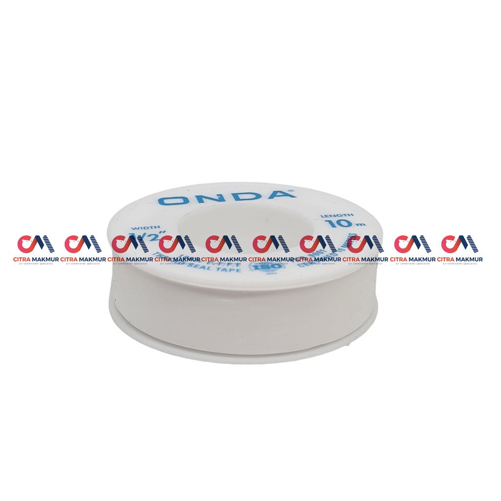 Sealtape Onda 10 meter 1/2 inci Seal Tape Pipa Isolasi Air PVC Besi Ulir Drat Kran Keran