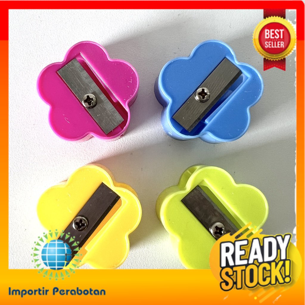 

IMP-G203-Rautan Pensil Motif Bunga Serutan Pengserut Peraut Seliver Seliper Perlengkapan Sekolah Anak Pertajam Pencil Super Tajam Murah Terjangkau Bentuk Flower Orotan Petelot Manual Putar Sampai Lancip