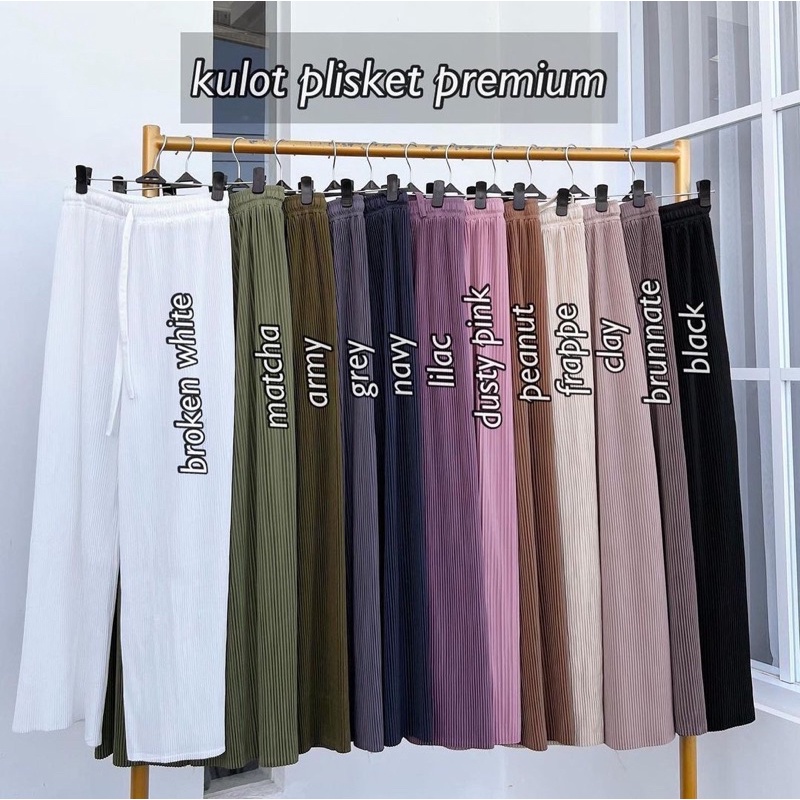 Celana Kulot Plisket Lidi Premium By DK13 STORE
