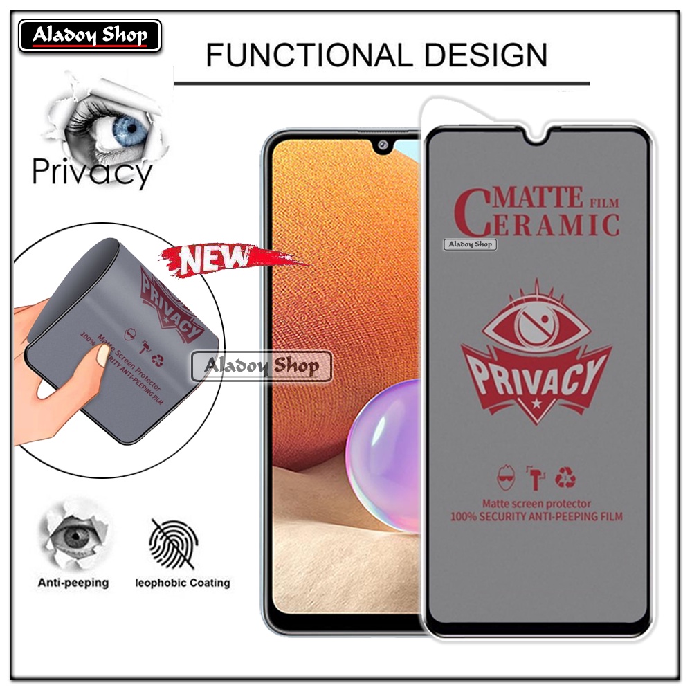 PAKET 2IN1 Anti Gores Privacy Samsung A32 4G + Tempered Glass Kamera