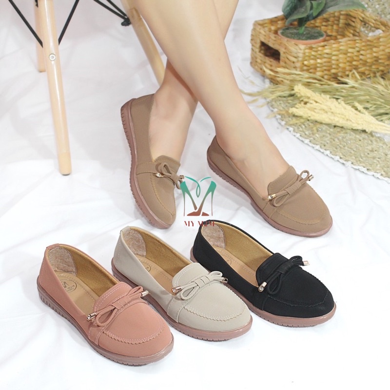 Mym2m Beveria Sepatu Wanita Slip on Kasual Terlaris