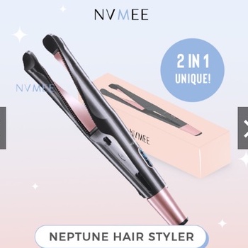 NVMEE - Catokan 2in1 Lurus & Keriting Unik Neptune Hair Styler