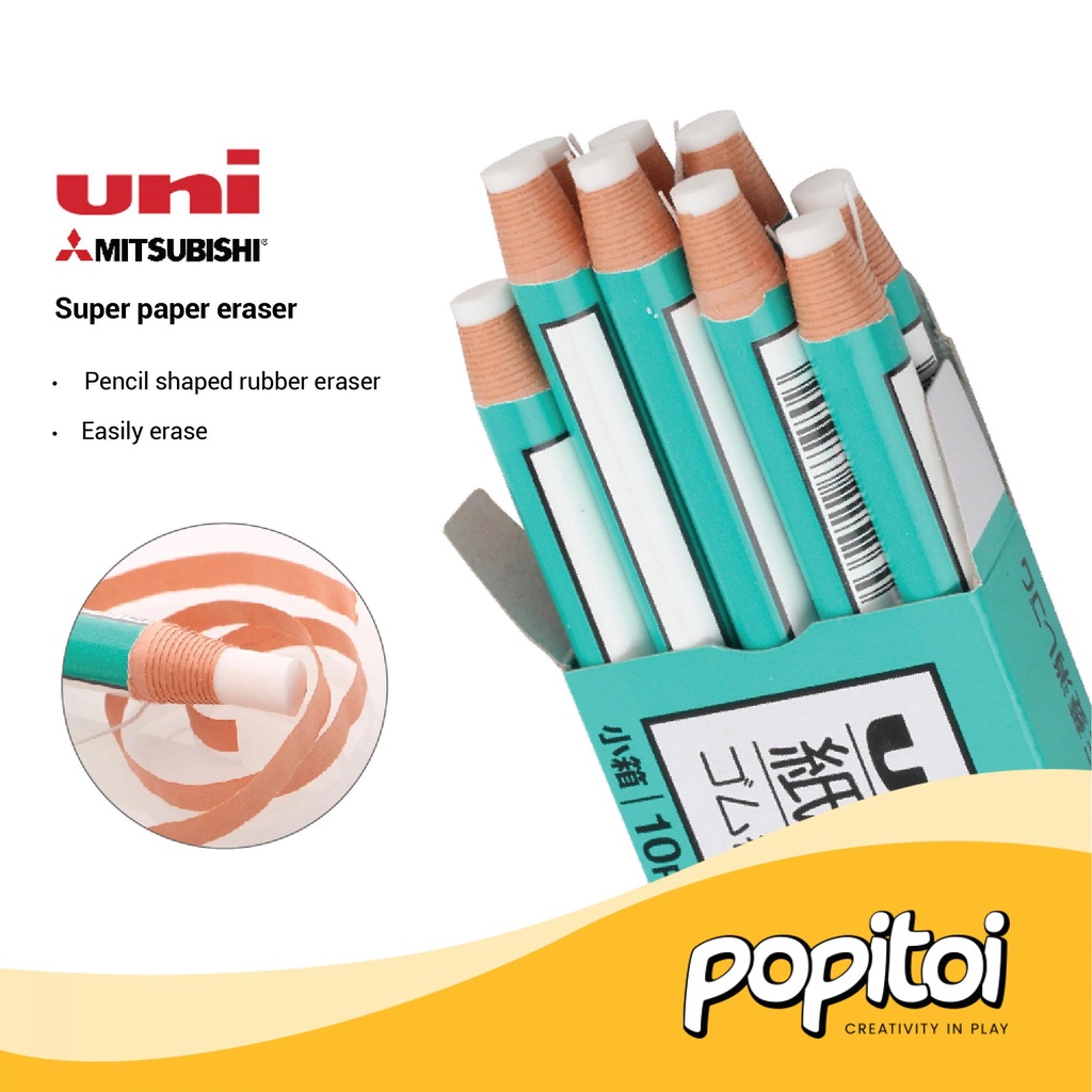 

Uni Mitsubishi Super Paper Eraser Penghapus Gambar Pencil Pensil