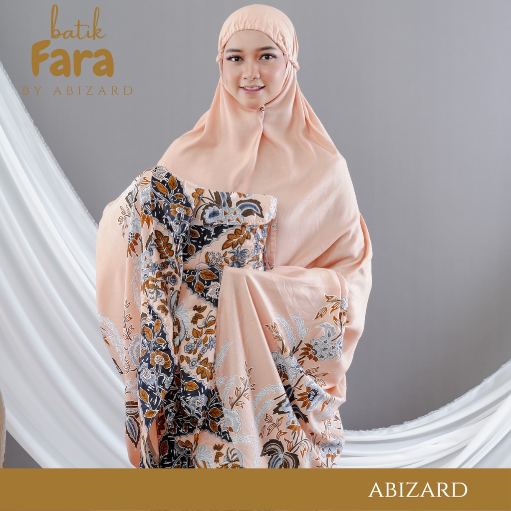 Abizard Mukena Dewasa Rayon Premium Terbaru Batik AZZURA Variasi Rampel jumbo