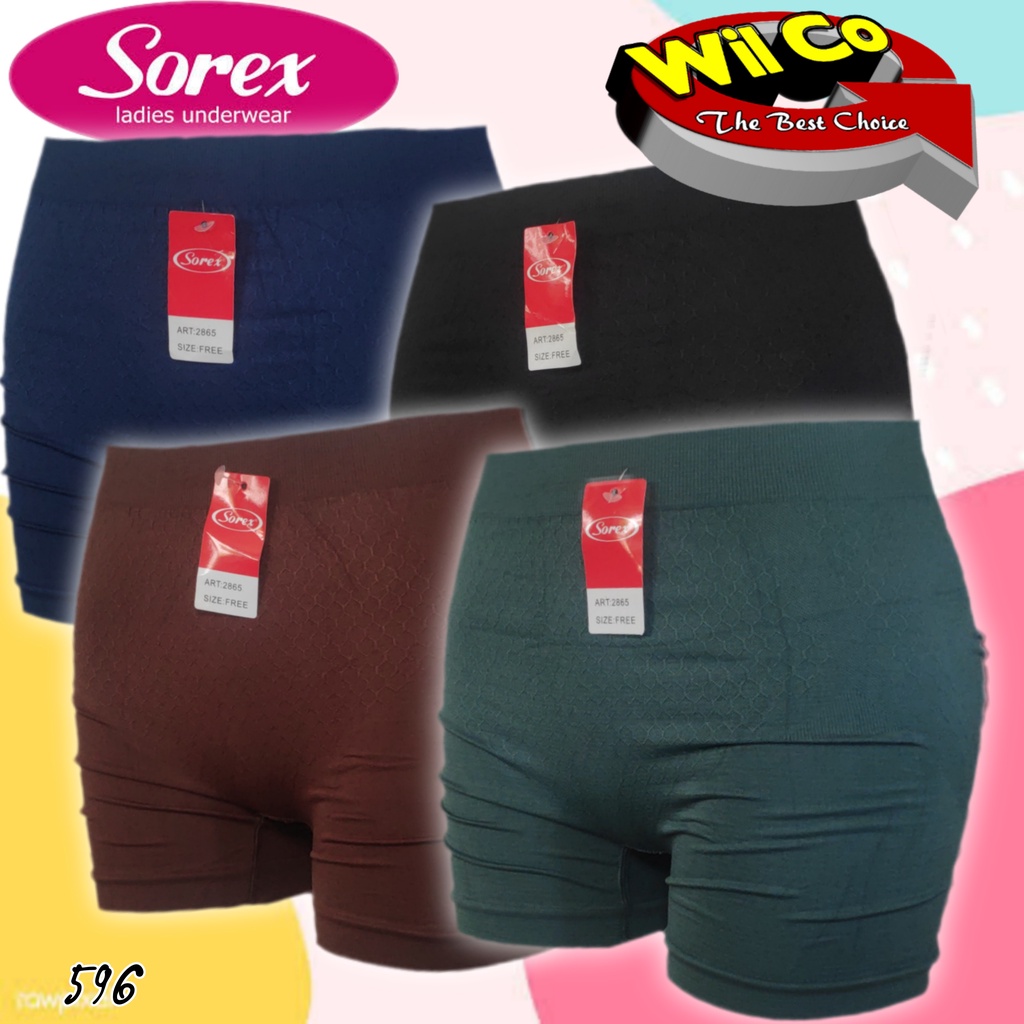 K596 - (Harga Per 1 Potong) SHORTPANTS CELANA DALAM STRETCH PENDEK WANITA SOREX RAJUT SEAMLESS FREE SIZE SETARA M - L