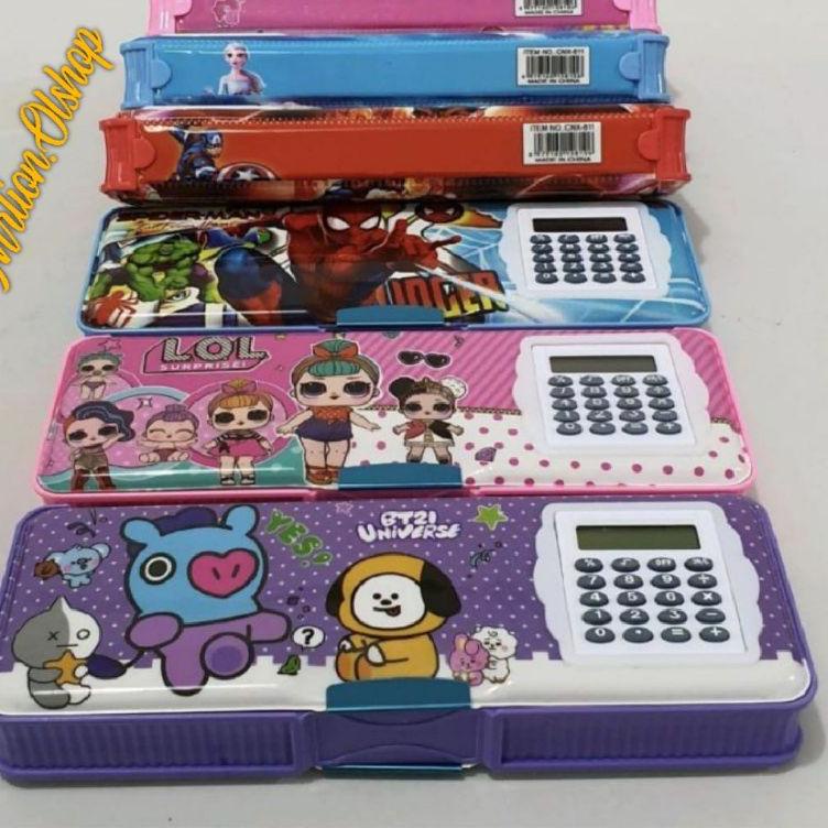 

Tempat Pensil Karakter Anak/Kotak Pensil Karakter Kalkulator Berkualitas