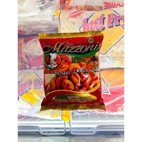 

MAZZONI BUMBU TABUR BALADO EXTRA PEDAS 100 GR