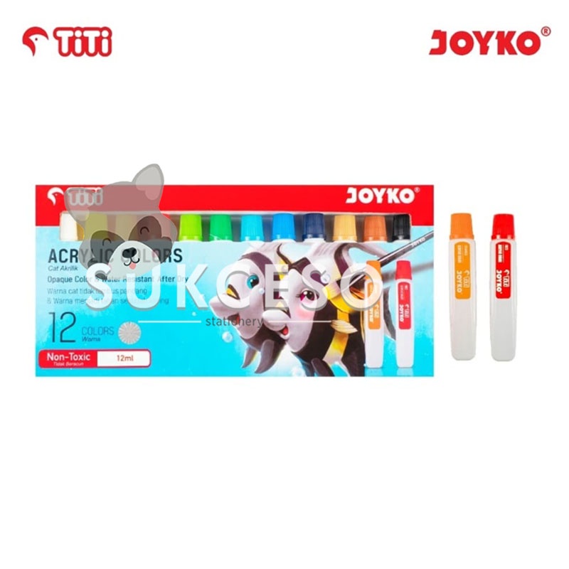 

Joyko Titi Acrylic Colors Cat Akrilik ACC-12ML-12 Warna Colors