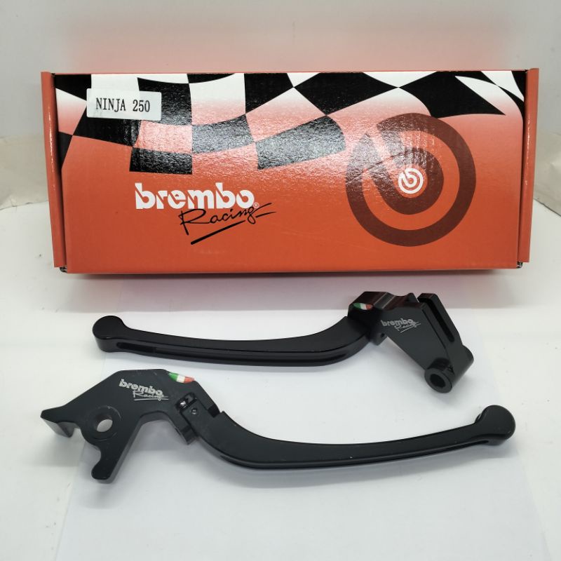 HANDLE REM SET KIRI/KANAN BREMB0 ALMUNIUM CENSI MOTOR NINJA 250 KLX150/NINJA 150