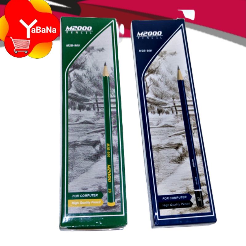 

[YBN] Pensil 12pcs Pensil 2B For Computer High Quality M2000