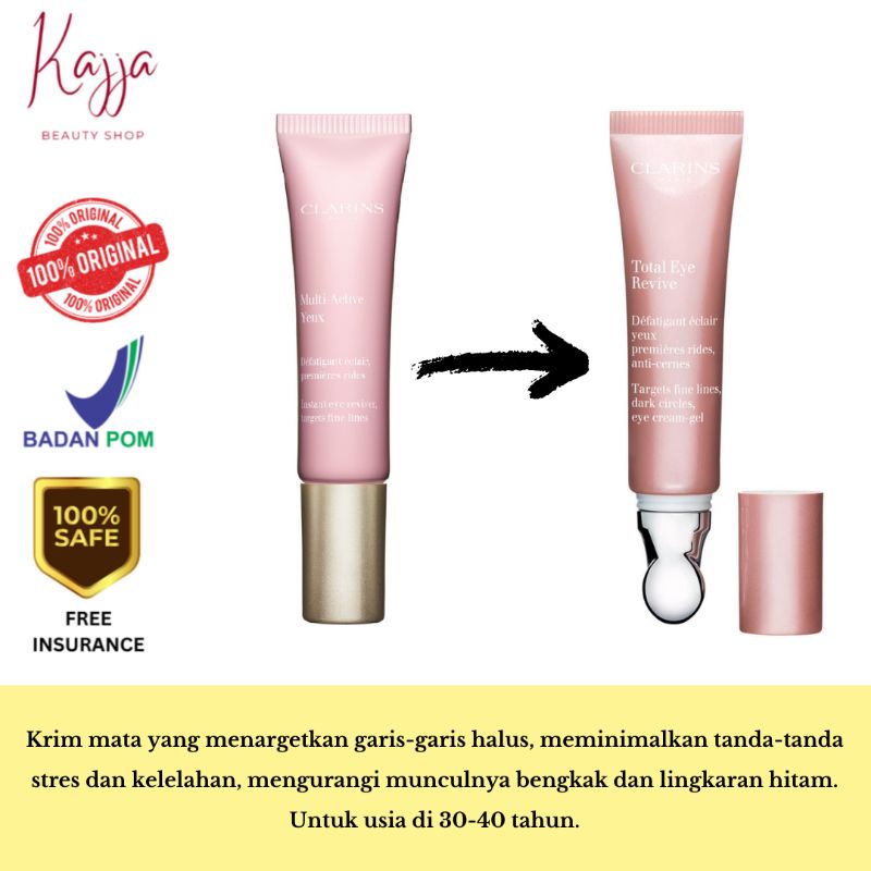 Clarins Total Eye Revive / Clarins Multi Active Eye 15ml / Clarins Multi Active Eye Cream 15ml