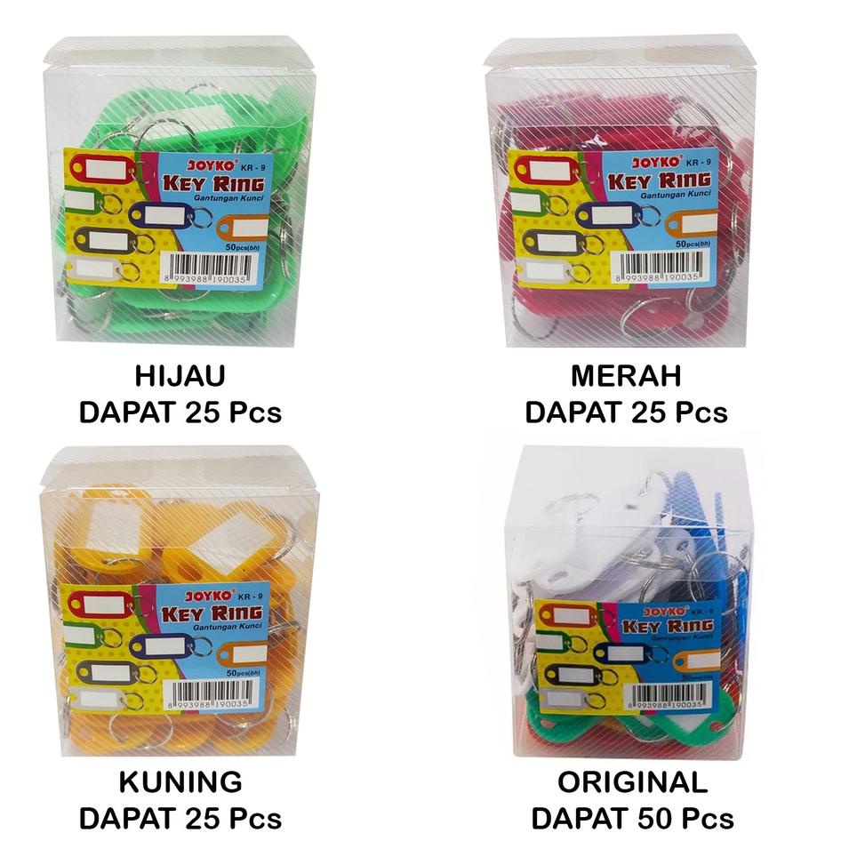 

[KODE PRODUK SEVJB8140] Gantungan Kunci / Label Nama / Joyko Key Ring Warna KR-9