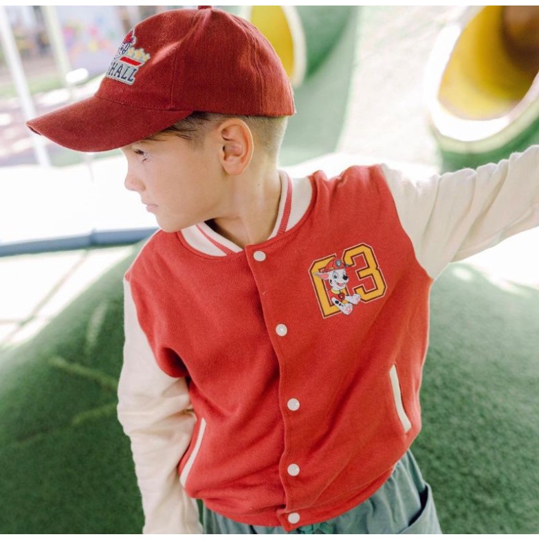 Bohopanna Varsity Jacket Paw Patrol 1- 8 Years Jaket Anak Kekinian Fashion Jaket