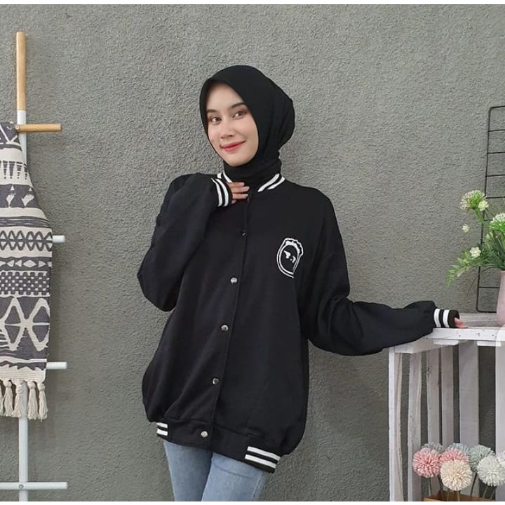 Sweater Wanita Grosir Berkualitas - Be smile bassball
