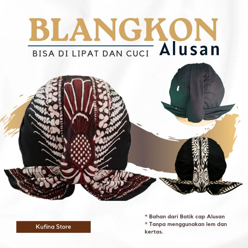 Blangkon senopaten jogja alusan cuci lipat