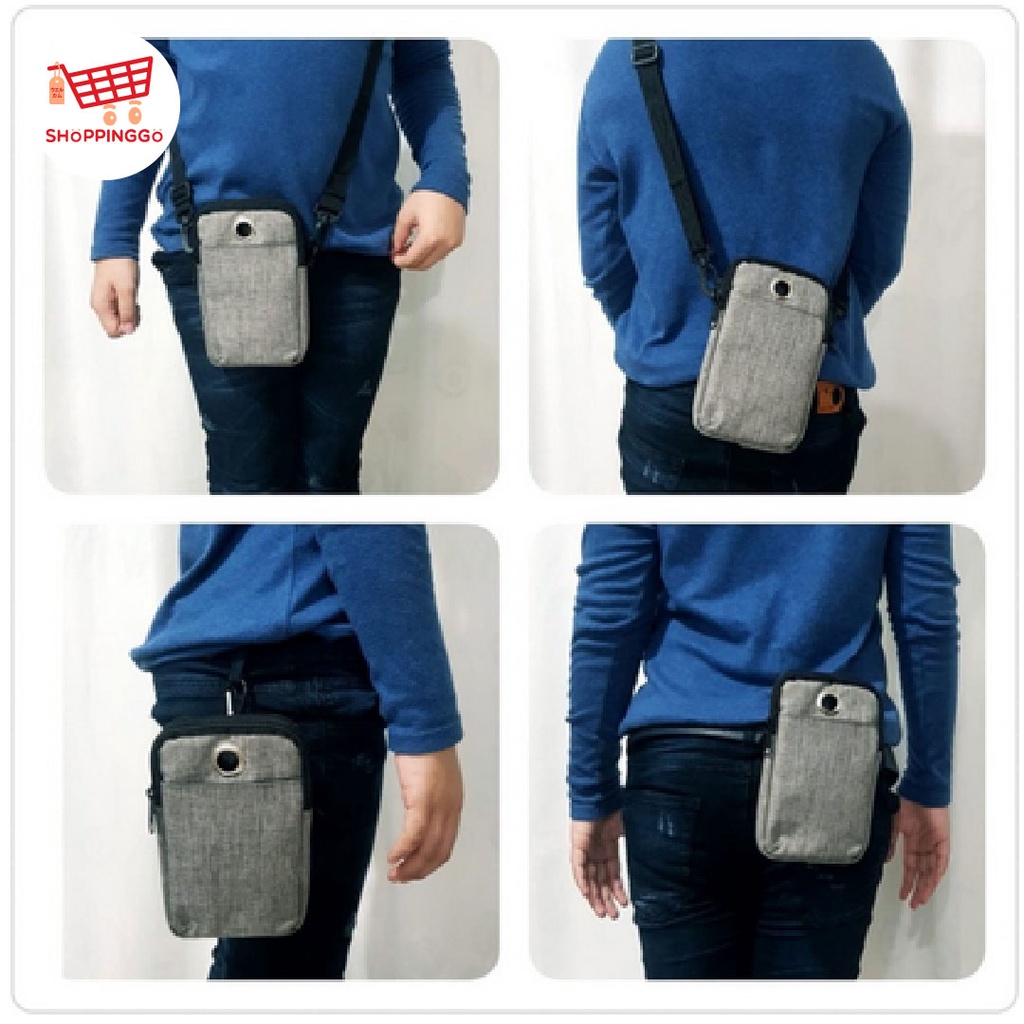 Tas Pinggang Selempang Selempang Tas HP - Tas Hanphone Denim