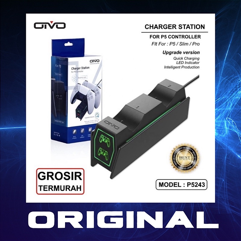 Dual Charging Dock PS5 Original Charger Stand Charge Stick PS 5 Dualsense Stik Dual sense