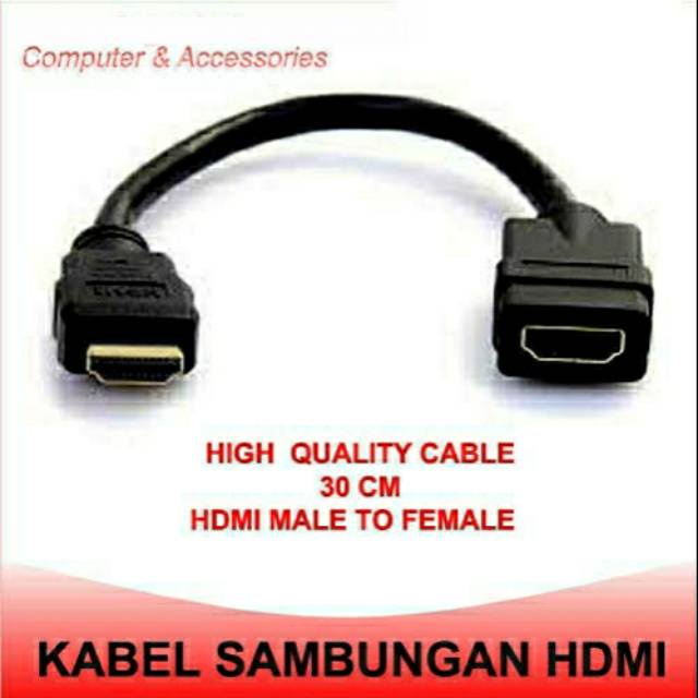 CONVERTER Hdmi MALE TO Hdmi FEMALE 30CM HdmiI EXTENSION MALE FEMALE