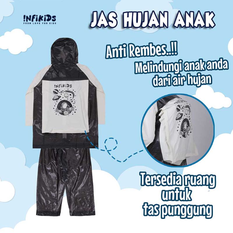 Ready 10 Warna Jas Hujan Anak Setelan Baju Celana Sambungan Pres Usia 6 - 12 Tahun Terbaru Ada Ruang Untuk Tas | Jaket Hujan Anak | Raincoat Mantel Anak Tanggung Usia SD