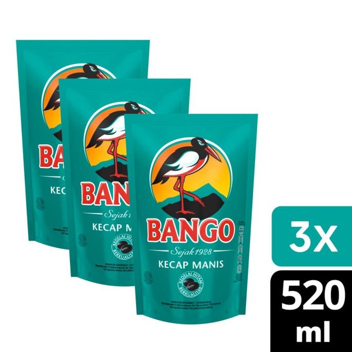 

Bango Kecap Manis Kemasan Pouch Refill 520Ml Multipack