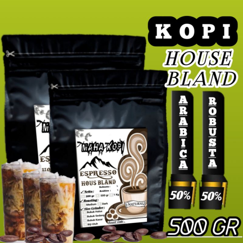 

Kopi Bubuk Espresso House Blend 50 50