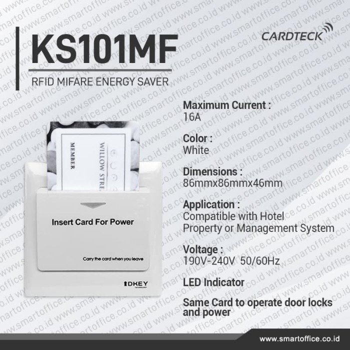 Energy Saver (Mifare Card Only), KS101MF