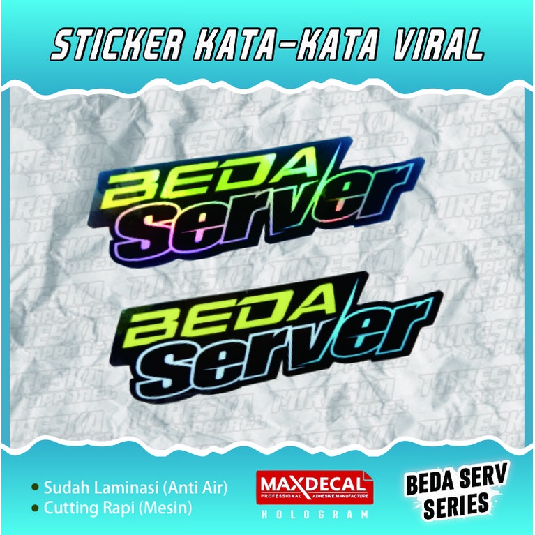 

TERLARIS!!! STICKER BEDA SERVER ESTETIK VIRAL | STIKER HELM MOTOR CUTTING VIRAL HOLOGRAM | KATA-KATA | STICKER RACING | STICKER PACK | STICKER BRAND | STIKER | SOUNDBALAPBLITAR | f2_design | sidacreative | rizkigalery15 | SANDRACE