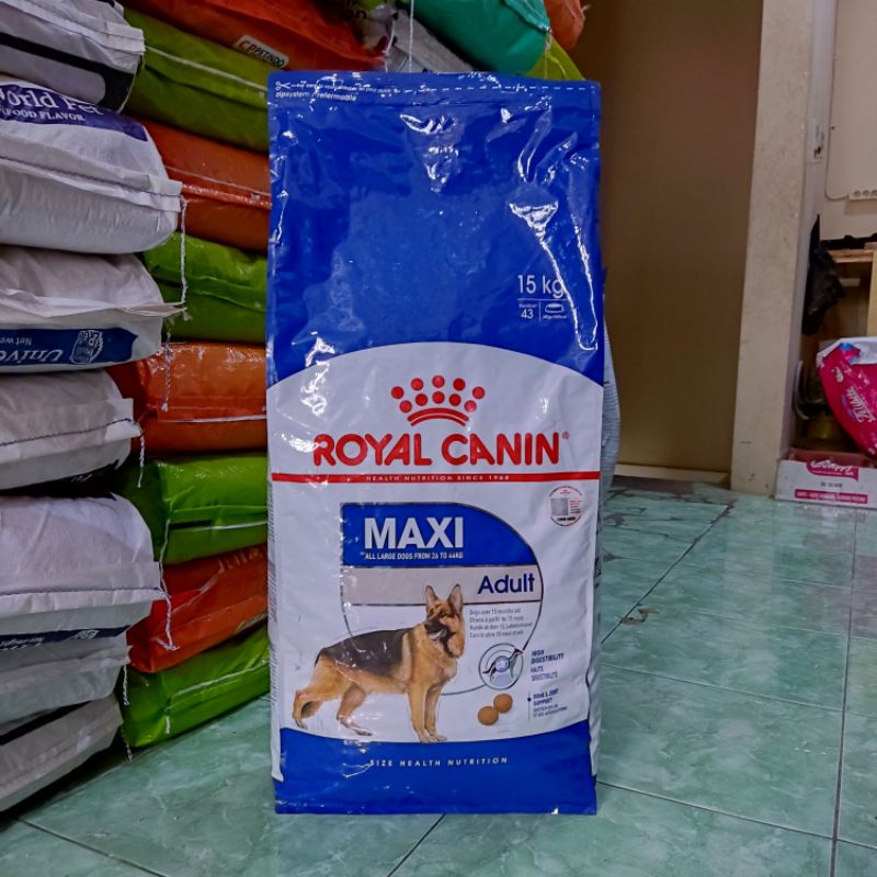 Grab / Gojek Royal Maxi Adult Freshpack 15kg - makanan anjing ras besar