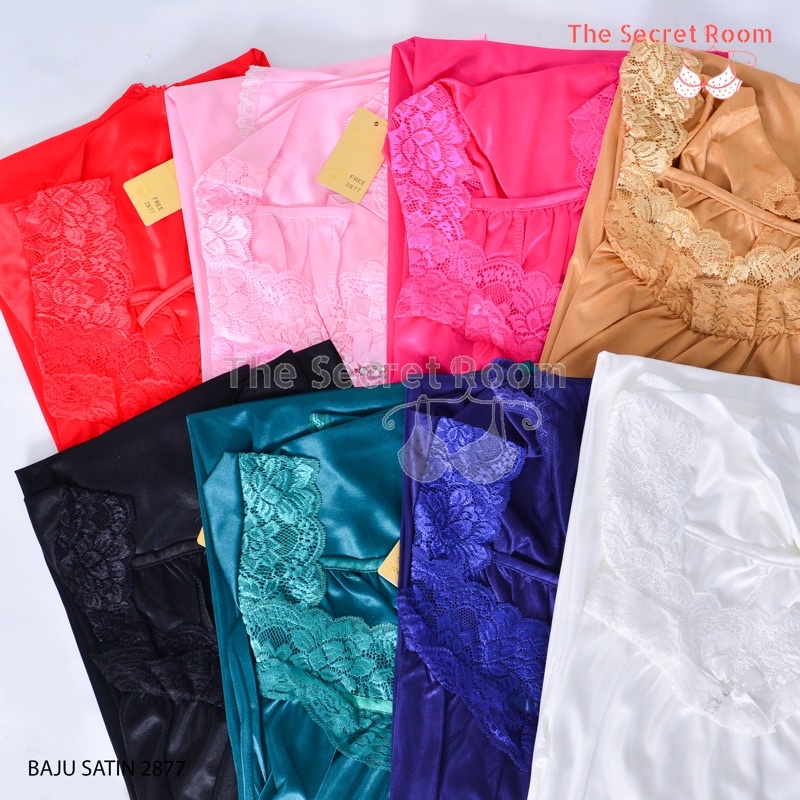 TALLY BAJU TIDUR / LINGERIE JUMBO 2877 I FREE SIZE | BAHAN SATIN