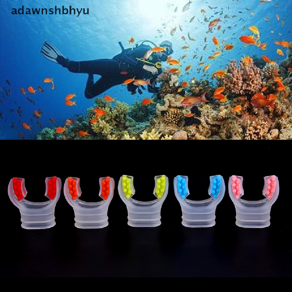 Adawnshbhyu Silikon Throwaway Underwater Diving Breathe Tube Snorkeling Menyelam Mulut Regulator ID