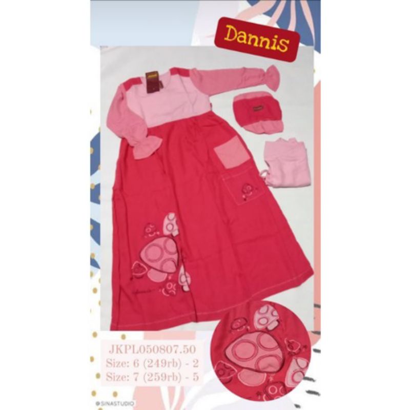 Sale Dannis 50% / Jubah dannis SIZE 7 / Gamis rayon / baju muslim anak perempuan / dannis diskon / b