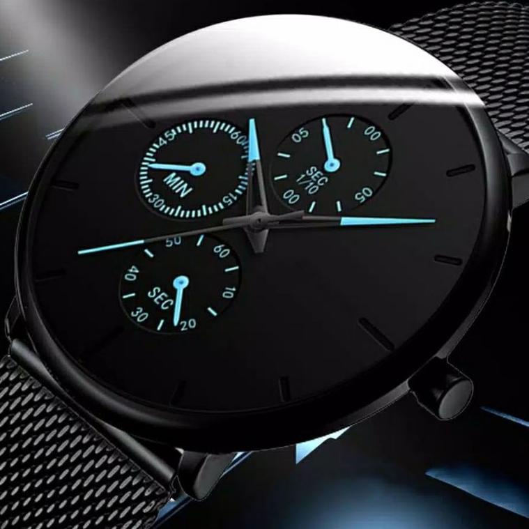 れ jam tangan pria mewah full stels tali pasir tipis Sempel Anti air ほ