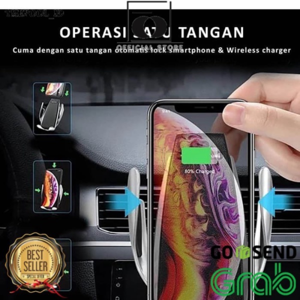 Promo RECHA WIRELESS CHARGER CAR - CHARGER WIRELESS MOBIL TFID Diskon