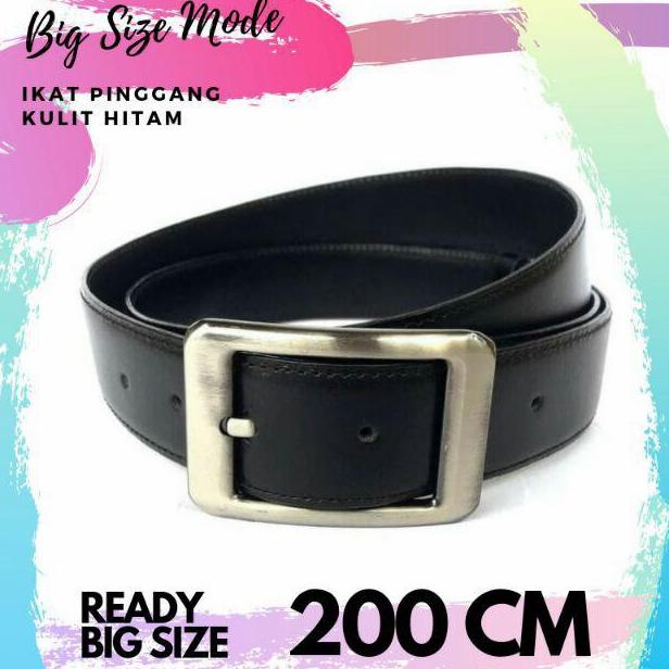 BISA COD ikat pinggang kulit pria big size panjang 200 cm / sabuk kulit jumbo