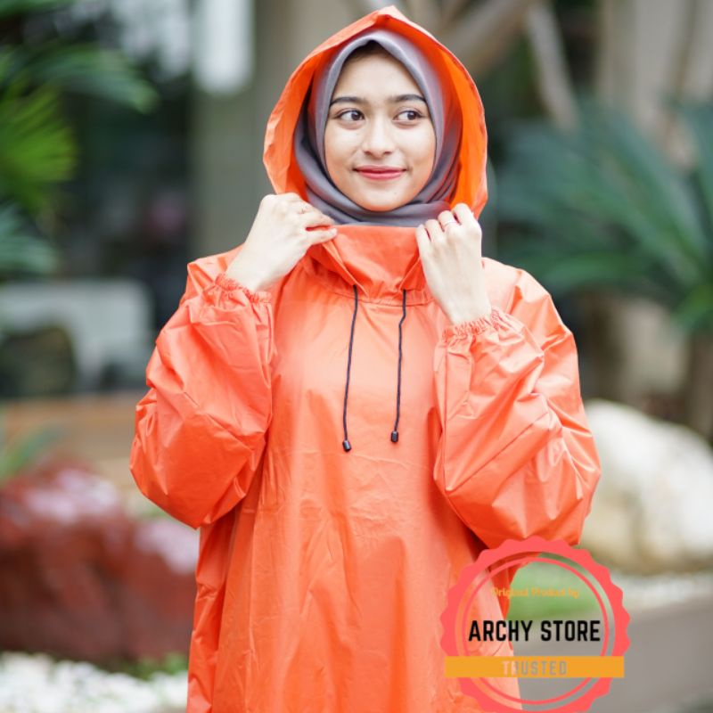 Jas Hujan Gamis Unisex Original ATREO || Parasut Balon || Jas hujan pria wanita