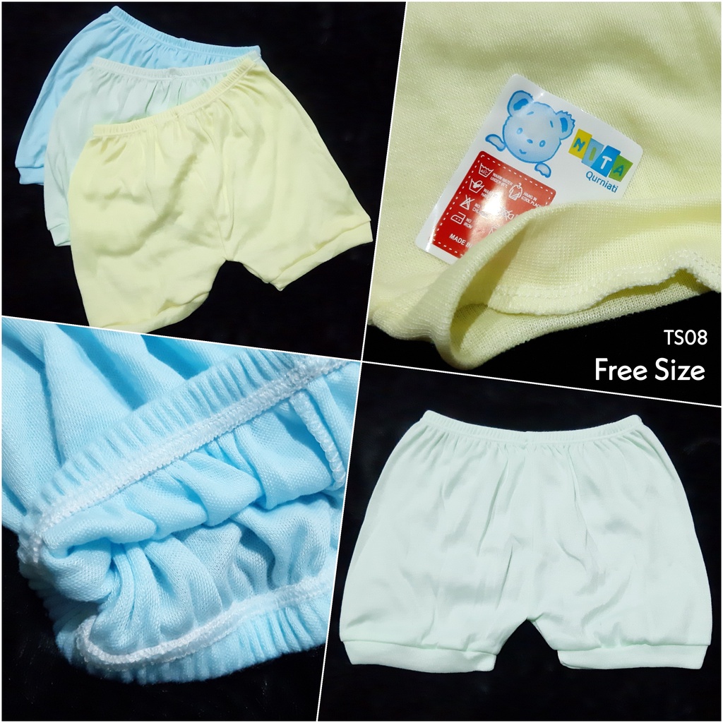 Celana Pendek Bayi Katun SNI Motif Bordir Karet Kerut Elastis Celana Bayi Lembut Terlaris Pakaian Ce