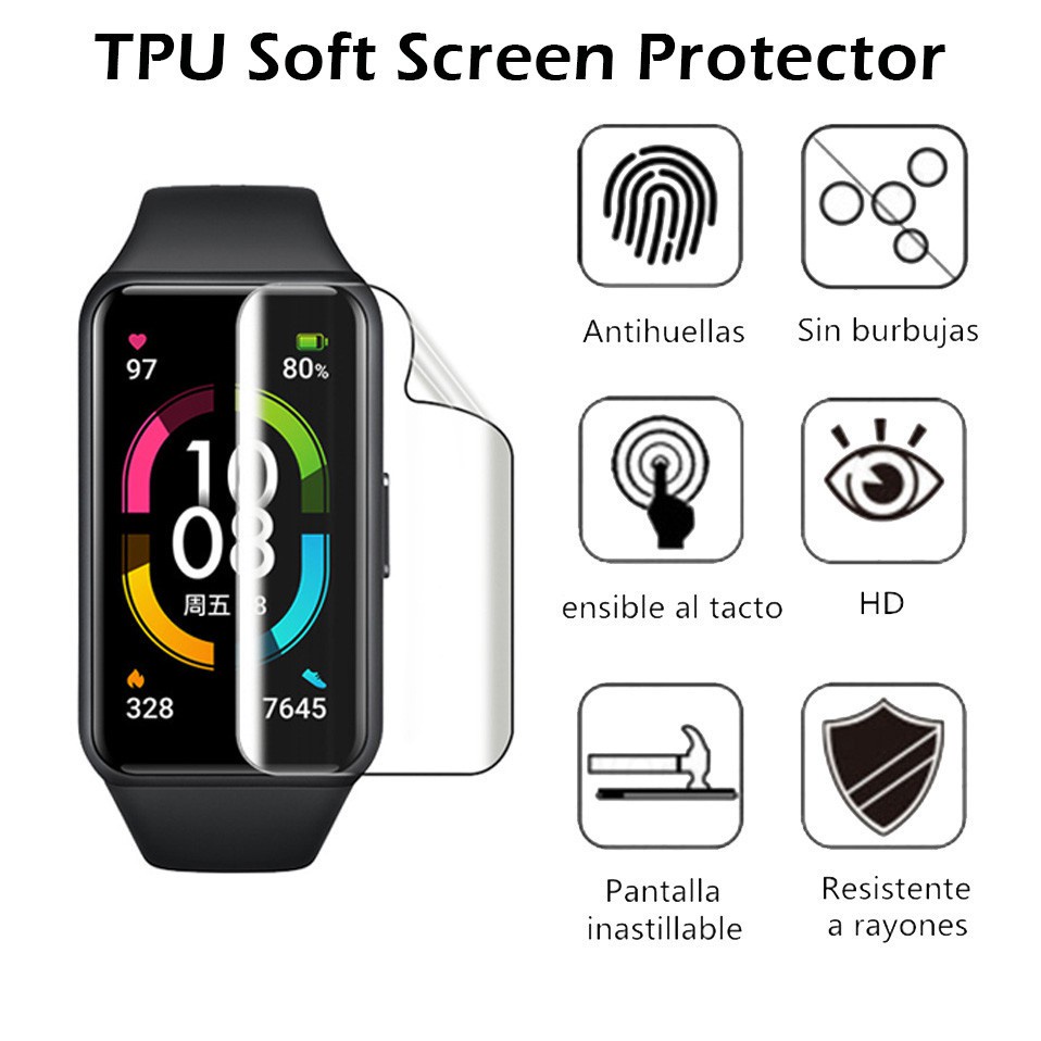 Screen Protector 3D Curved TPU Soft Film  Huawei Band Full Coverage FOR Honor Band 6