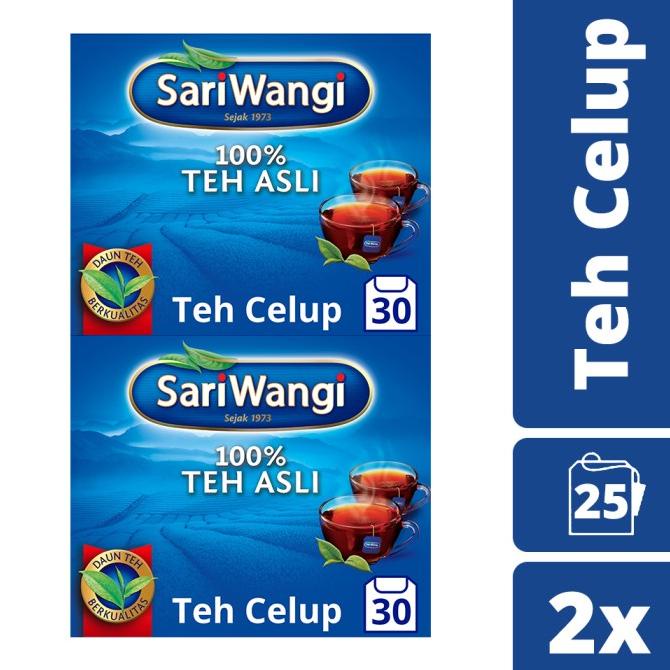 

Sariwangi Teh Celup Tea Bag Asli Lebih Segar Dan Nikmat 30Pc Twin Pack