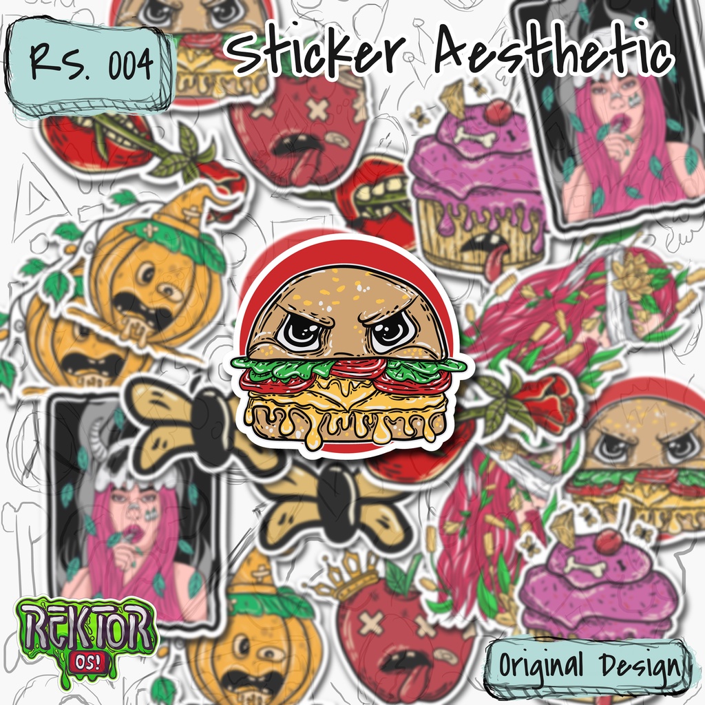 

Stiker Aesthetic Anti Air / Stiker Laptop / Stiker Hp / Stiker Helm RS. 004