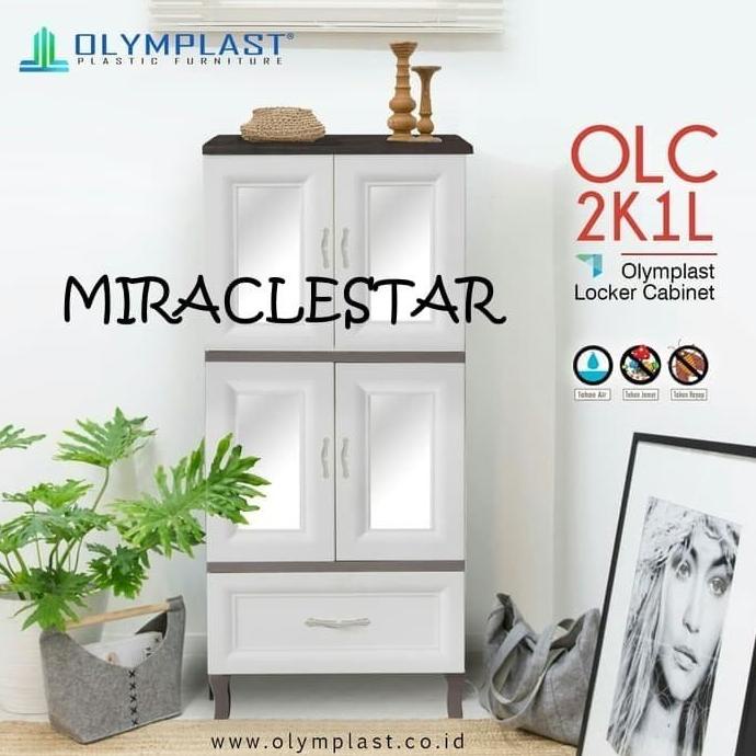 Olymplast Lemari Cabinet Laci Drawer Plastik OLC 2K1L paling dicari