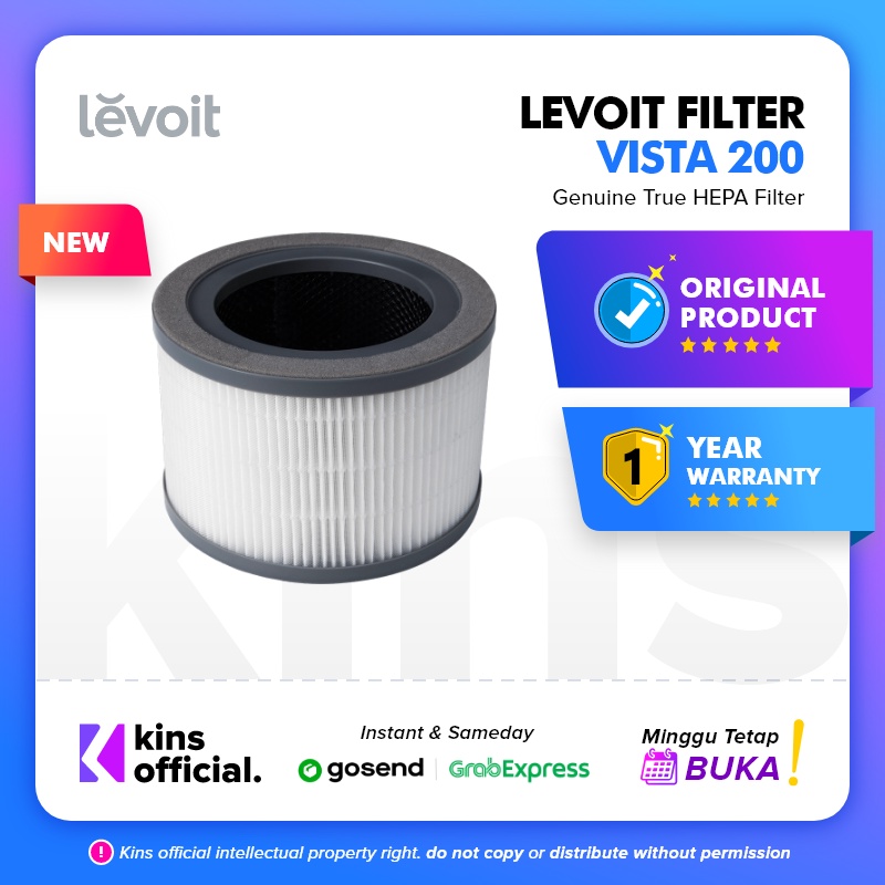 Levoit Vista 200 Replacement Filter True HEPA H13 Original Filter