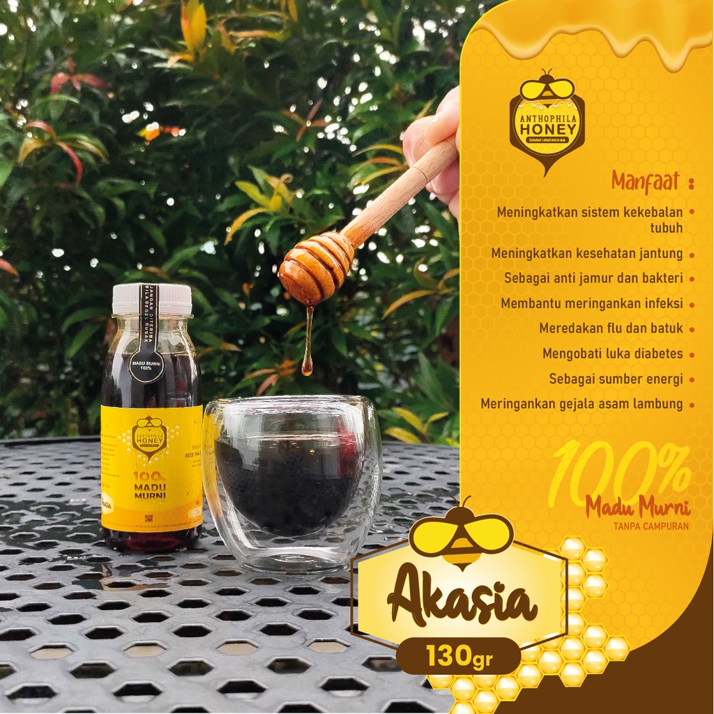 

Madu Akasia 130gr Anthophila Honey