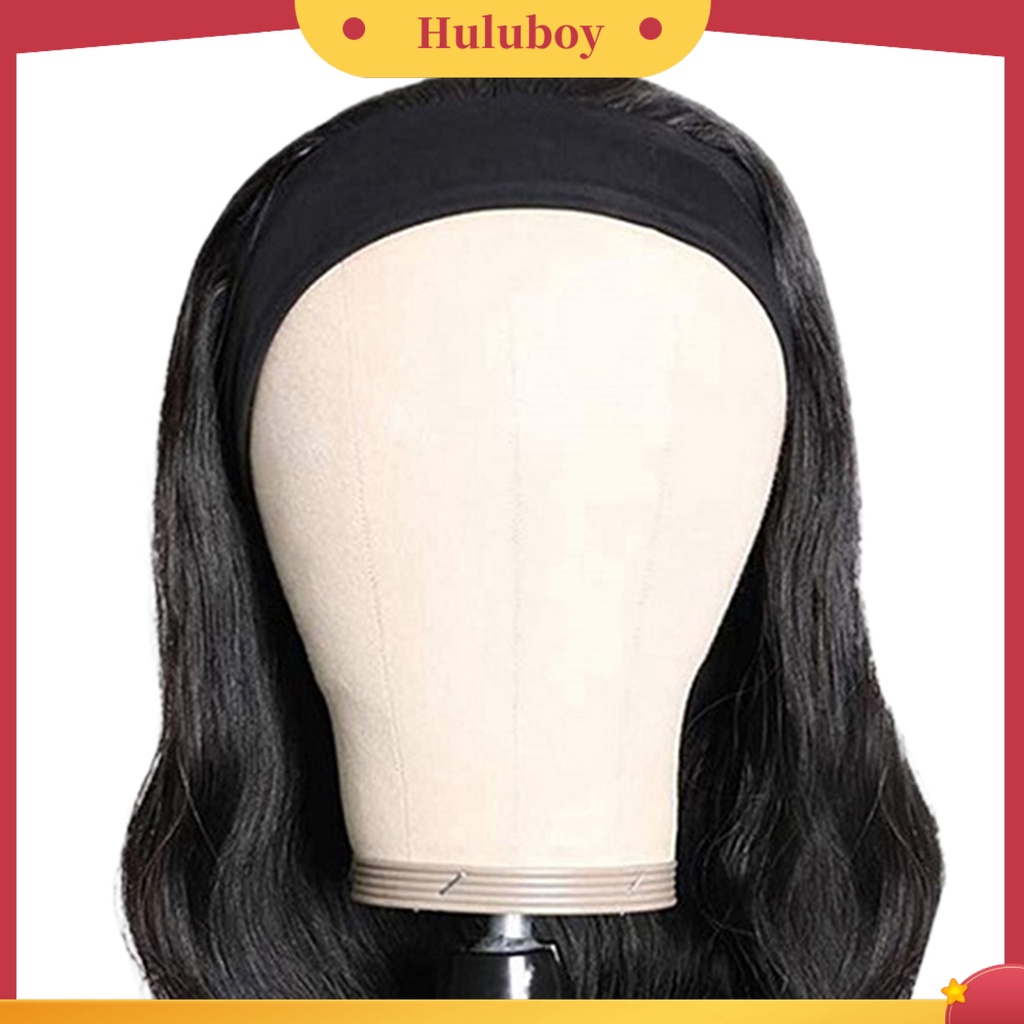 Wig Rambut Panjang Gelombang Besar Bahan Fiber Suhu Tinggi Untuk Wanita