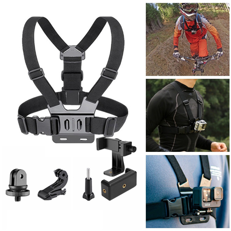 【COD】5PCS/Set Body Chest Strap Tali Dada /Chest Strap Tali Dada Handphone &amp; Kamera Mount Body Belt Holder Clip