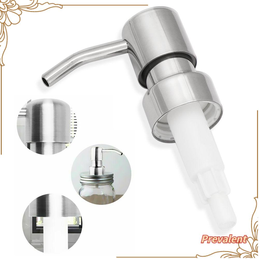 Preva Soap Dispenser Pump Pompa Brushed Finish Stainless Steel Toples Tabung Pengganti Nozel