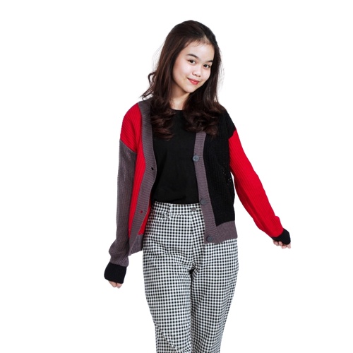 KALILA - ARSY COMBY Cardigan Crop Cardigan Rajut Wanita Dewasa | Kardigan Rajut Wanita