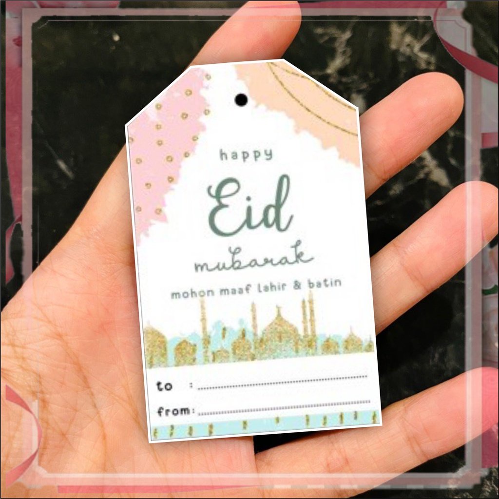 

Hang Tag Lebaran Idul Fitri Ungu (per buah) 5x8 cm ISKSTORE