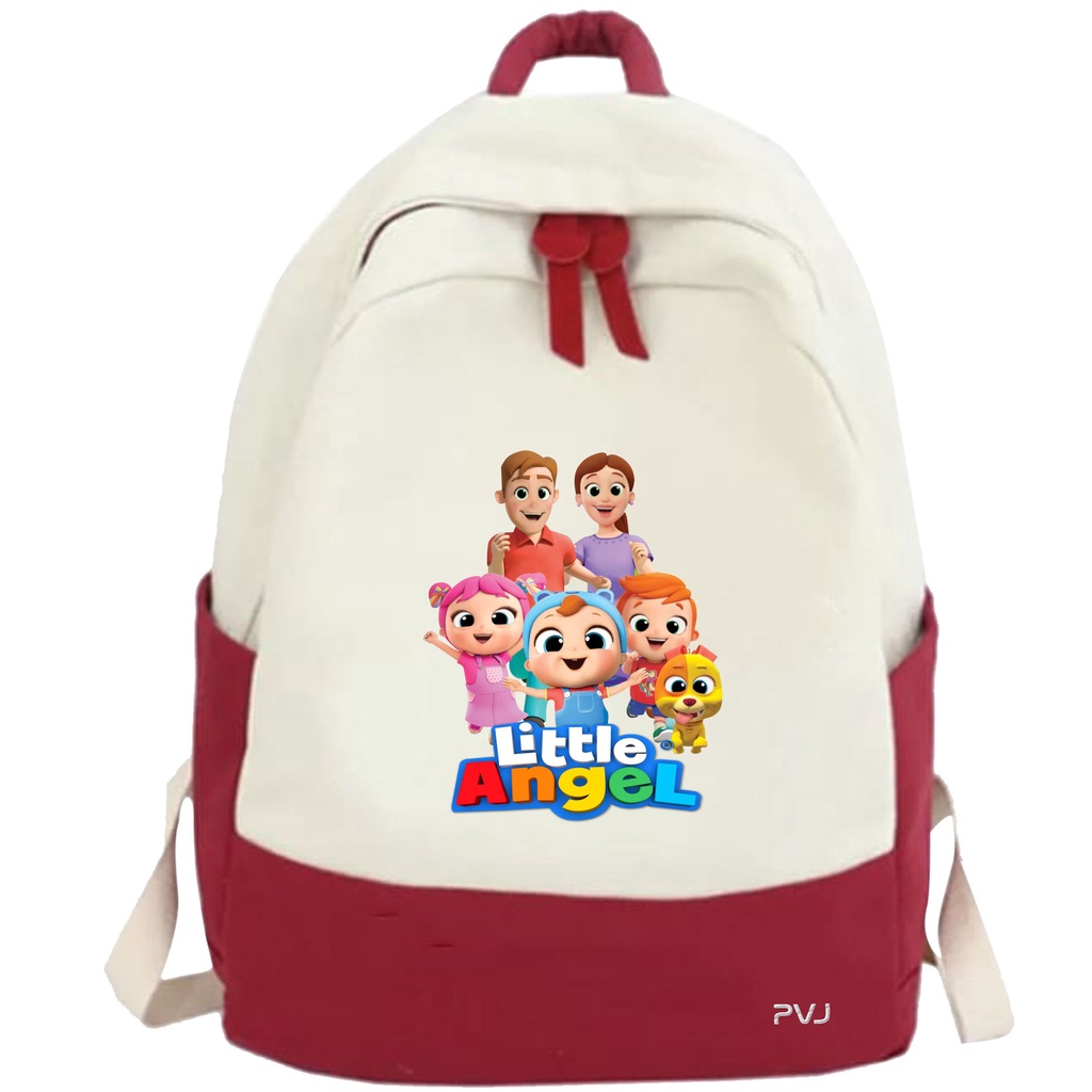 PVJ - Tas Anak Perempuan Motif Little Anggel Ransel Sekolah SD