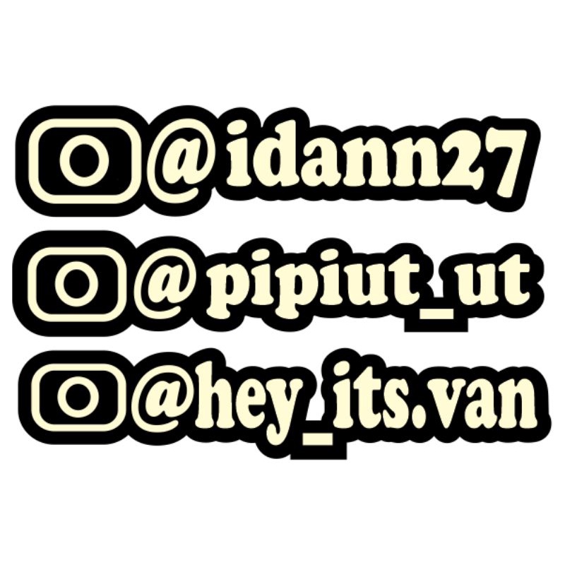 

stiker instagram/ stiker hologram/ stiker youtube