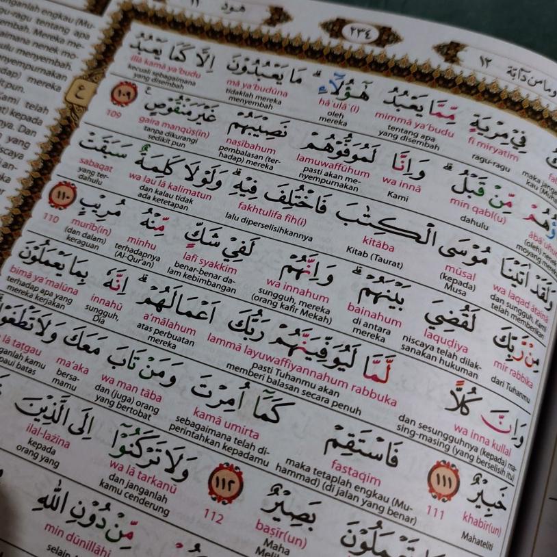 [A-3E ➸] Al Quran Terjemah Perkata Al BAHA , Ada Tulisan Latinnya dan Tajwid-viral